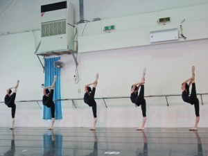 C&aacute;c học tr&ograve; vũ m&uacute;a trẻ của trường Taiwan's Fei Tian Academy of the Arts ph&ocirc; trương nhiều tiềm năng.